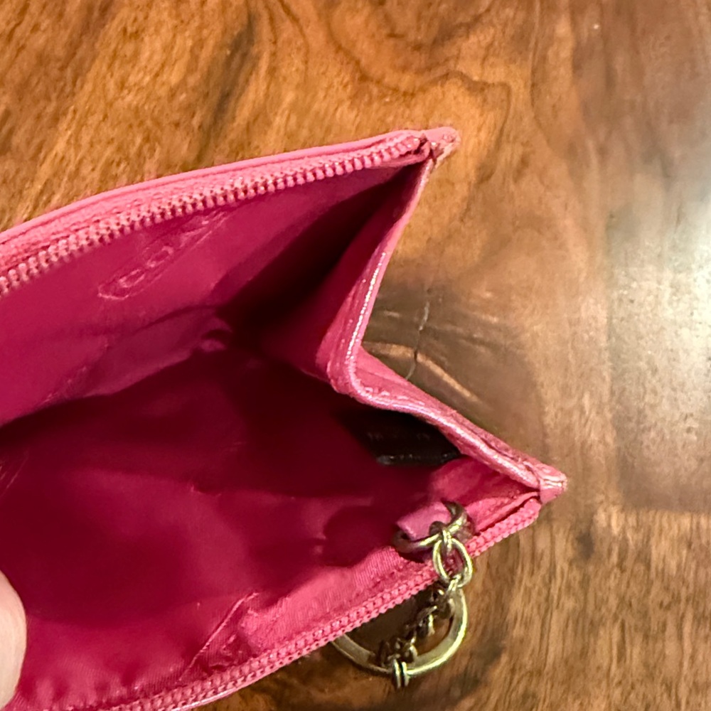 Coach Pink Leather Women's Wallet - Picture 4 of 12